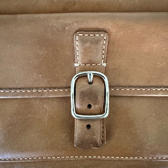 Vintage Coach wristlet leather tan wallet - Picture 7 of 10